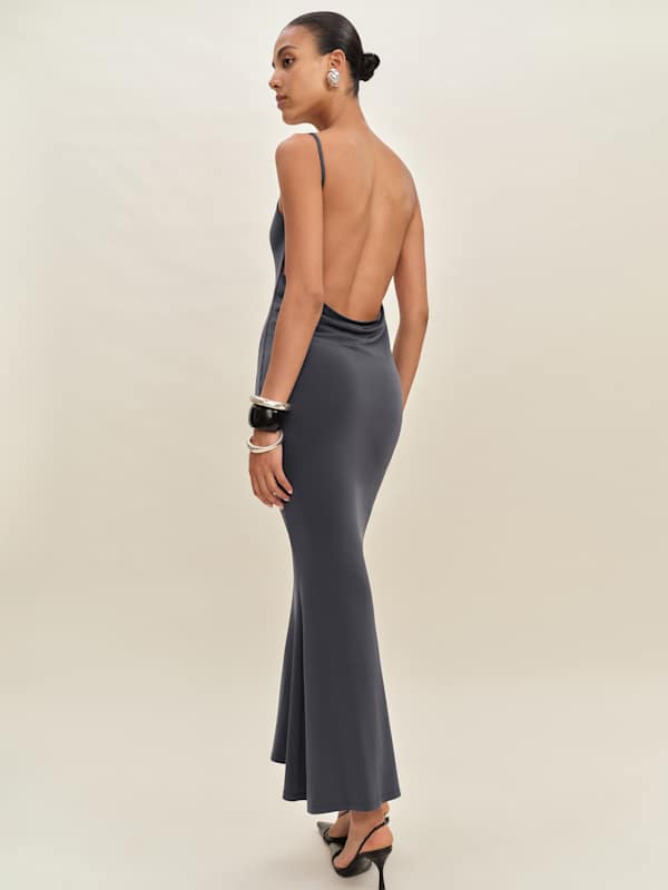 Averil Knit Dress - Grey Sky